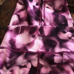 Lululemon Purple Flowerish Design Leggings